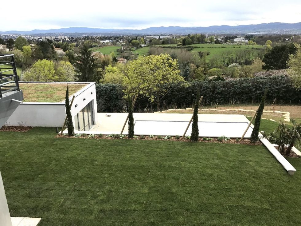 Piscine et pool house