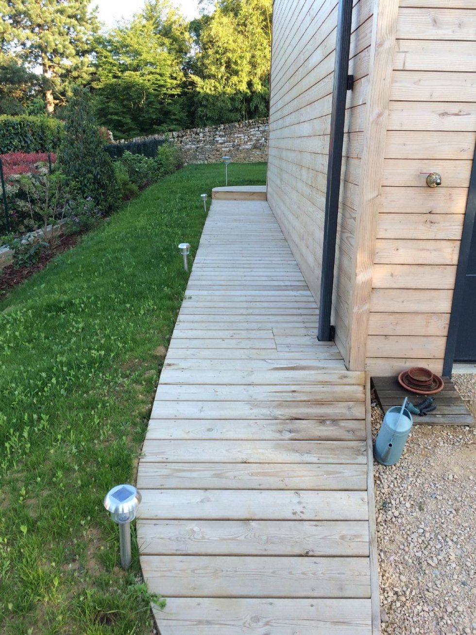 Terrasse en Bois Curis au mont d'or