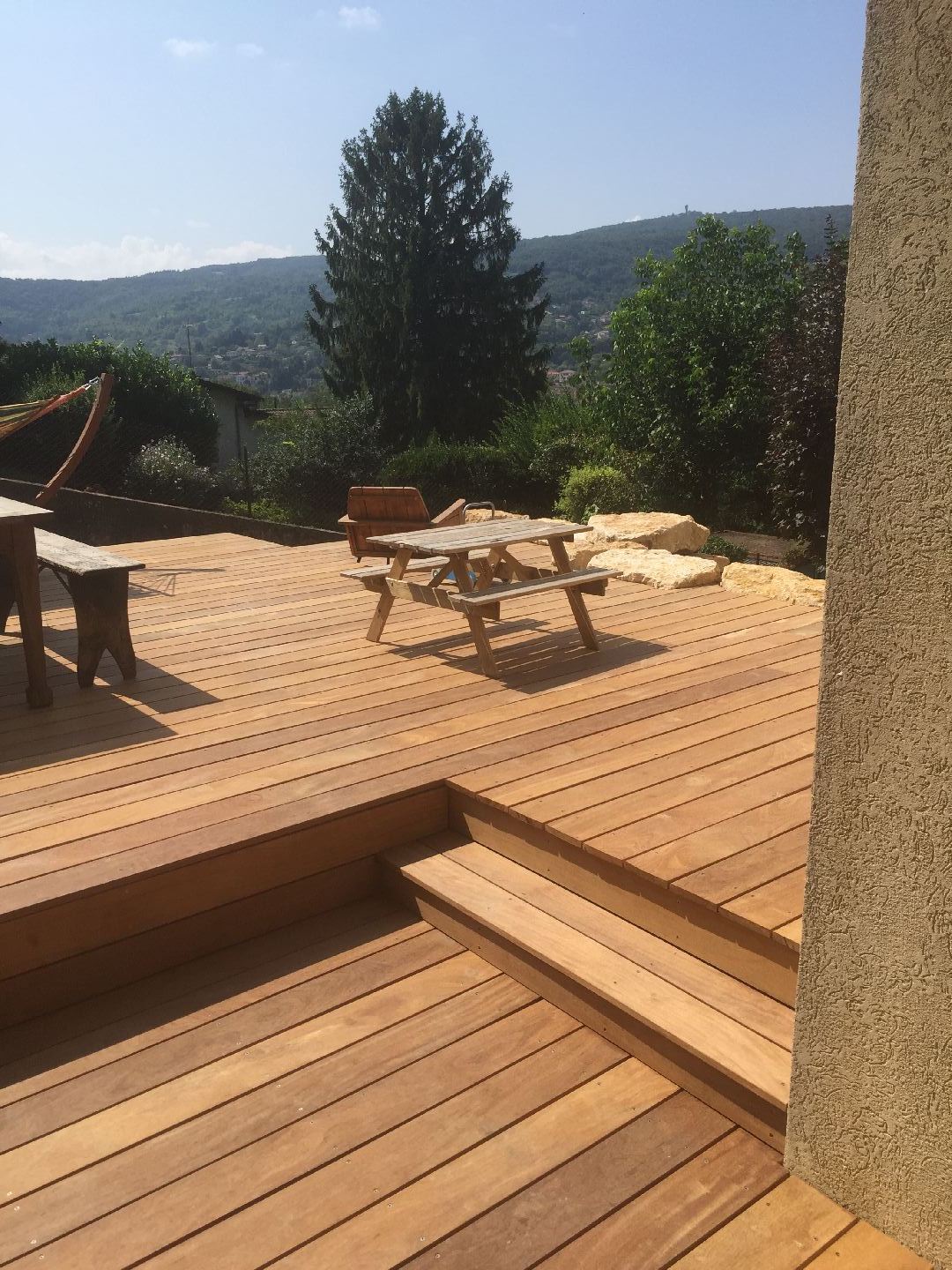 Terrasse en bois IPE à Rochetaillée sur Saône