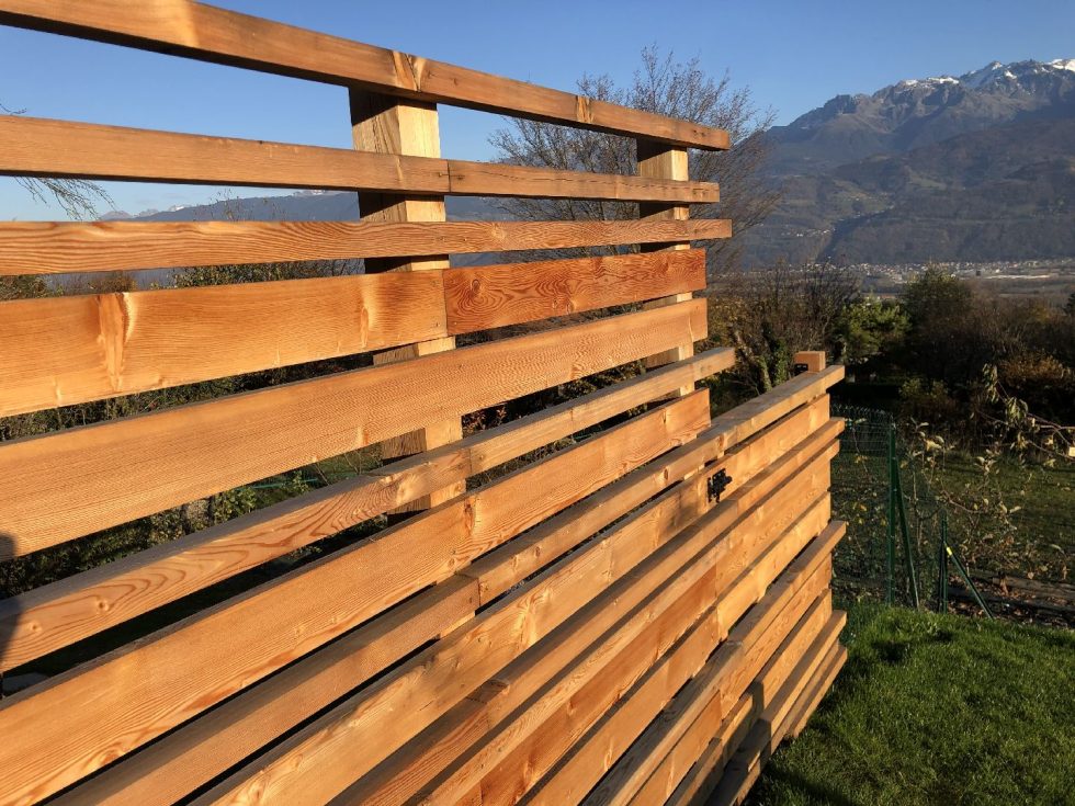 Construction d'une claustra bois moderne